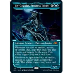 Jin-gitaxias, Progress Tyrant (showcase) M/NM Magic MTG Kamigawa: Neon Dynasty - Image 1