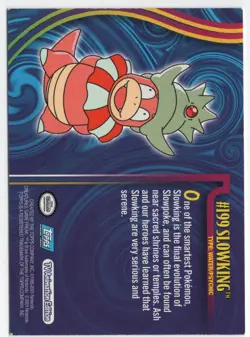 2001 Topps Pokemon Johto League Champions Non Foil #199 Slowking - Image 2