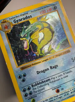 Shadowless Gyarados Holo Rare - 6/102 1999 Vintage Pokemon Base Set Card - MP - Image 4