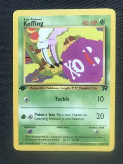 Koffing 58/82 Pokemon 1st Edition - Team Rocket - Image 1