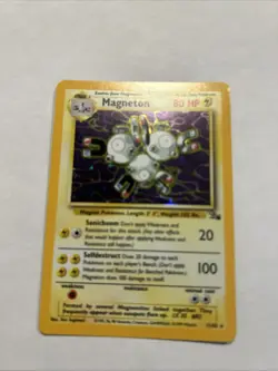 Pokemon TCG Magneton 11/62 Fossil Holo Rare - Image 1