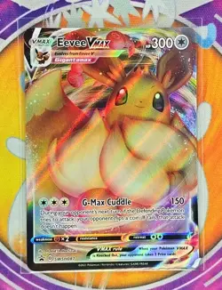 🔥Pokemon TCG Eevee VMAX SWSH087 Black Star Promo Full Art Holo Card NM/GM👍📈 - Image 3