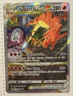Pokemon Charizard VSTAR Promo Holo Sword & Shield Black Star SWSH262 280HP Card - Image 1