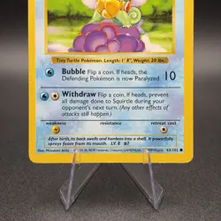 Pokemon Squirtle 063/102 Base Set (Shadowless) Regular - Image 3