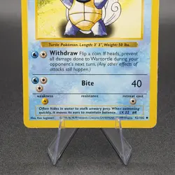 Pokemon Wartortle 042/102 Base Set (Shadowless) Regular - Image 3