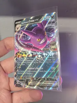 Team Rocket's Crobat ex 122/182 Pokemon Destined Rivals NM PACK FRESH - Image 3