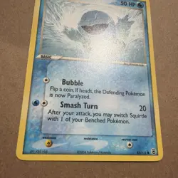 Squirtle 83/112 FireRed & LeafGreen Common Pokemon TCG card 2004 - Image 3