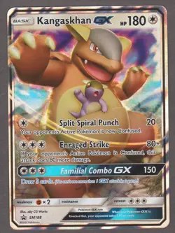 Kangaskhan GX SM188 Black Star Promo - Full Art - Pokemon Card 2019 NM - Image 1