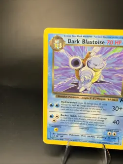 Dark Blastoise 20/82 Team Rocket LP Non-Holo Pokemon TCG Small Crease - Image 5
