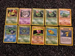 Pokemon TCG Neo Discovery Lot Of 10 Cards LP-MP w/ Uncommons, Commons - Image 1