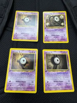 Unown First Edition NEO Pokemon Card Lot Of 4 - Image 1
