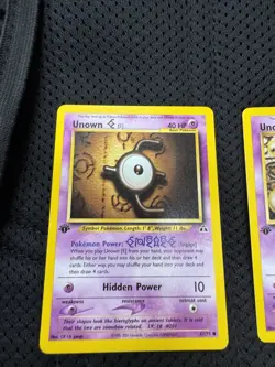 Unown First Edition NEO Pokemon Card Lot Of 4 - Image 2