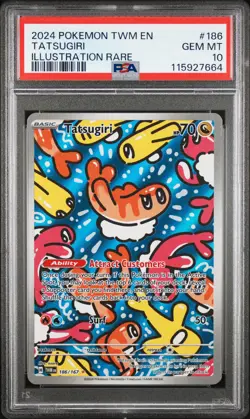 Tatsugiri Pokemon Twm En-Twilight Masquerade 186 PSA 10 - Image 1