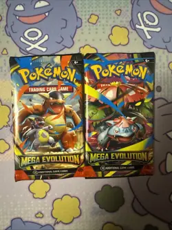 Pokemon Mega Evolution Booster Packs 2 Factory Sealed Packs - Image 1