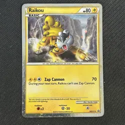 Raikou HGSS19 (2010) Black Star Promo Cosmos Holo Rare Card Pokemon TCG - Image 1