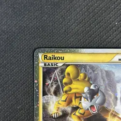Raikou HGSS19 (2010) Black Star Promo Cosmos Holo Rare Card Pokemon TCG - Image 3
