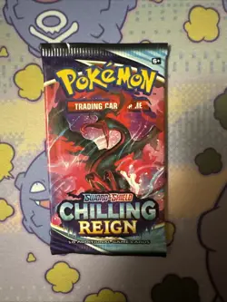 Pokemon Chilling Reign Factory Sealed Booster Pack 1 Pack - Image 1