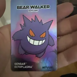 Pokemon Center x Bear Walker Gengar Skateboard Card: 0071/1250 - Image 1