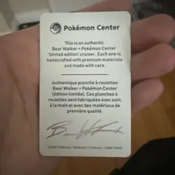 Pokemon Center x Bear Walker Gengar Skateboard Card: 0071/1250 - Image 5