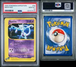 PSA 10 Gem Mint Mewtwo 56/165 Expedition Pokemon 2002 - Image 5