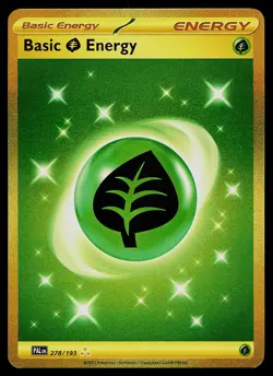 Pokemon Card - Basic Grass Energy Paldea Evolved 278/193 Secret Rare - Image 1