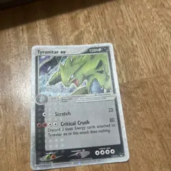 2004 POP Series 17/17 Tyranitar ex Holo Pokemon Card - Image 1