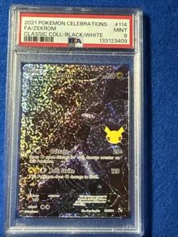 2021 Pokemon Celebrations Zekron Full Art Classic Collection 114 PSA 9 - Image 1