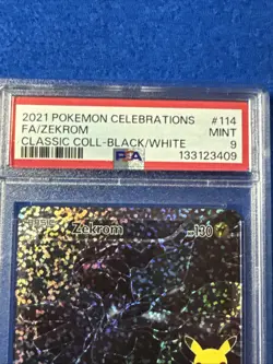 2021 Pokemon Celebrations Zekron Full Art Classic Collection 114 PSA 9 - Image 2