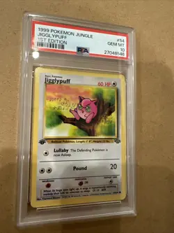 PSA 10 Pokemon 1st Edition 1999 Jigglypuff #54 Jungle Gem Mint First Ed Card - Image 2
