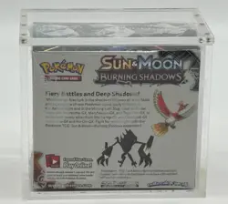 Pokemon TCG Sun & Moon Burning Shadows Booster Box Sealed w/ Acrylic Case - Image 3