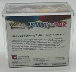 Pokemon TCG Sword & Shield Base Set Booster Box Sealed w/ Acrylic Case - Image 3