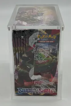 Pokemon TCG Sword & Shield Base Set Booster Box Sealed w/ Acrylic Case - Image 4