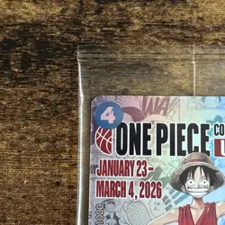 One Piece Monkey D. Luffy US Voyage College Basketball Promo Card Gonzaga SEALED - Image 3