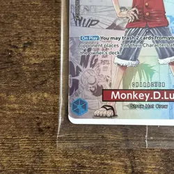 One Piece Monkey D. Luffy US Voyage College Basketball Promo Card Gonzaga SEALED - Image 4
