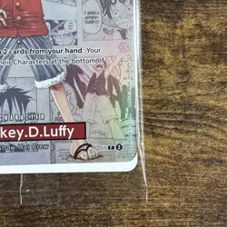 One Piece Monkey D. Luffy US Voyage College Basketball Promo Card Gonzaga SEALED - Image 5