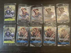 One Piece TCG Tin Pack Set Vol. 2 Luffy P-075 Sabo P-073 Ace P-074 Promo Sealed - Image 1