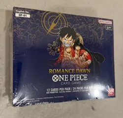 2022 BANDAI ONE PIECE TCG ENG OP-01 ROMANCE DAWN BOOSTER BOX WHITE BOTTOM SEALED - Image 2