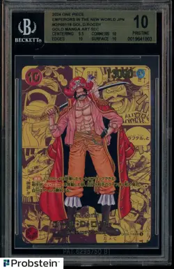 2024 One Piece Emperors In New World JPN OP09118 Gol D. Roger SEC BGS 10 - Image 1