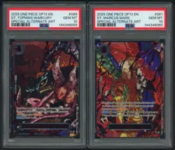Lot (5) PSA 10 Five Elders Demon God Pack One Piece Sequential AA PSA 10 Set - Image 5