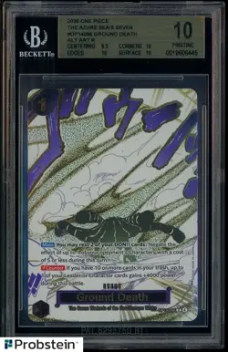 2026 One Piece OP14-096 Alternate Art Ground Death BGS 10 PRISTINE - Image 1