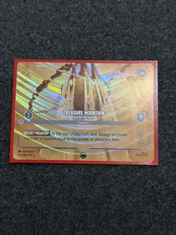 Disney Lorcana TCG Azurite Sea: Treasure Mountain Rare Card 203/204 NM Condition - Image 1