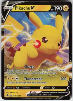 UR - 02 Holo Pikachu V - SWSH061 Promo SWSH: Sword & Shield Promo Cards - Image 1