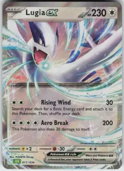 UR - 01 Holo Lugia ex 017/034 Classic Collection Trading Card Game Classic - Image 1