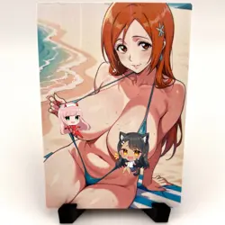 Bleach Orihime Inoue Sexy Anime Waifu Girl Doujin Lewd Goddess Story Art Card - Image 1