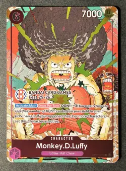 Monkey D Luffy OP07-073 BANDAI CARD GAMES 25-26 Fest Promo Card English - LV - Image 2
