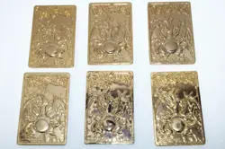 [SET OF 6] (VERY RARE) 1999 Burger King 23K Gold Plated Charizard Cards[VINTAGE] - Image 1