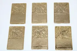 [SET OF 6] (VERY RARE) 1999 Burger King 23K Gold Plated Charizard Cards[VINTAGE] - Image 2