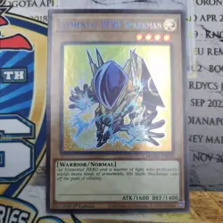 Yugioh Elemental HERO Sparkman MZMU-EN059 Secret Rare 1st Ed NM Yugioh Card - Image 2