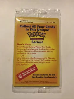 Sealed ELECTABUZZ # 2 Black Star Promo WB Movie WOTC Pokemon Card - Image 1