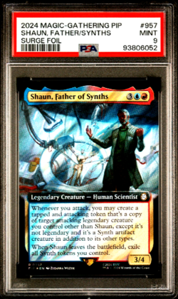 2024 MTG Magic the Gathering Fallout Surge Foil Shaun Father of Synths PSA 9 - Image 1